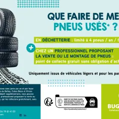 Pile de pneus usagés. Que faire de mes pneus usés ? En déchetterie ou chez un professionnel.