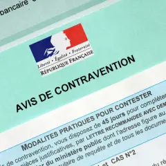 Avis de contravention français. Instructions pour contester une amende, y compris comment déclarer un autre conducteur pour une amende en ligne.
