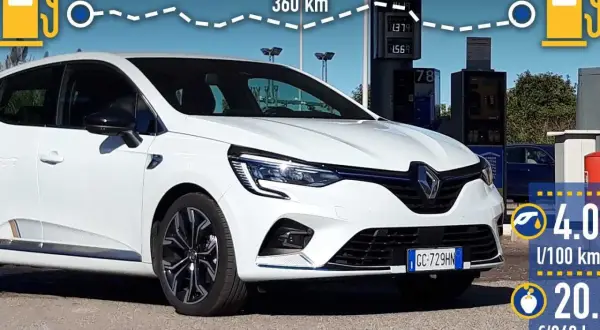Clio 5 hybride : 4.0 L/100 km, soit 20€ pour 360 km. Une belle économie !