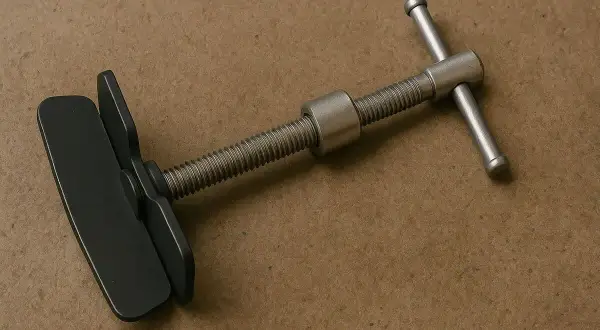Outil pour repousser piston frein arrière. Permet de comprimer le piston pour installer de nouvelles plaquettes.