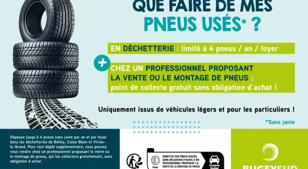 Pile de pneus usagés. Que faire de mes pneus usés ? En déchetterie ou chez un professionnel.